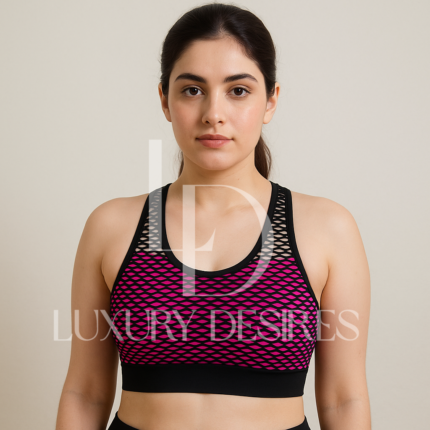 High Quality Mesh Net Design Sports Bra – Luxury Desires