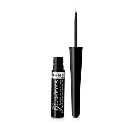 Rimmel Glameyes Professional Liquid Liner - 1 Black | Precise & Long-Lasting