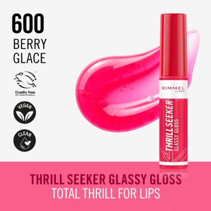 Rimmel Lip Gloss Thrill Seeker | High Shine - 600 Berry Glace