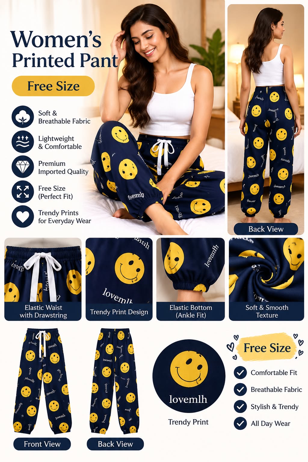 Plazo Pants 1 Women's printed palazzo pants design 1