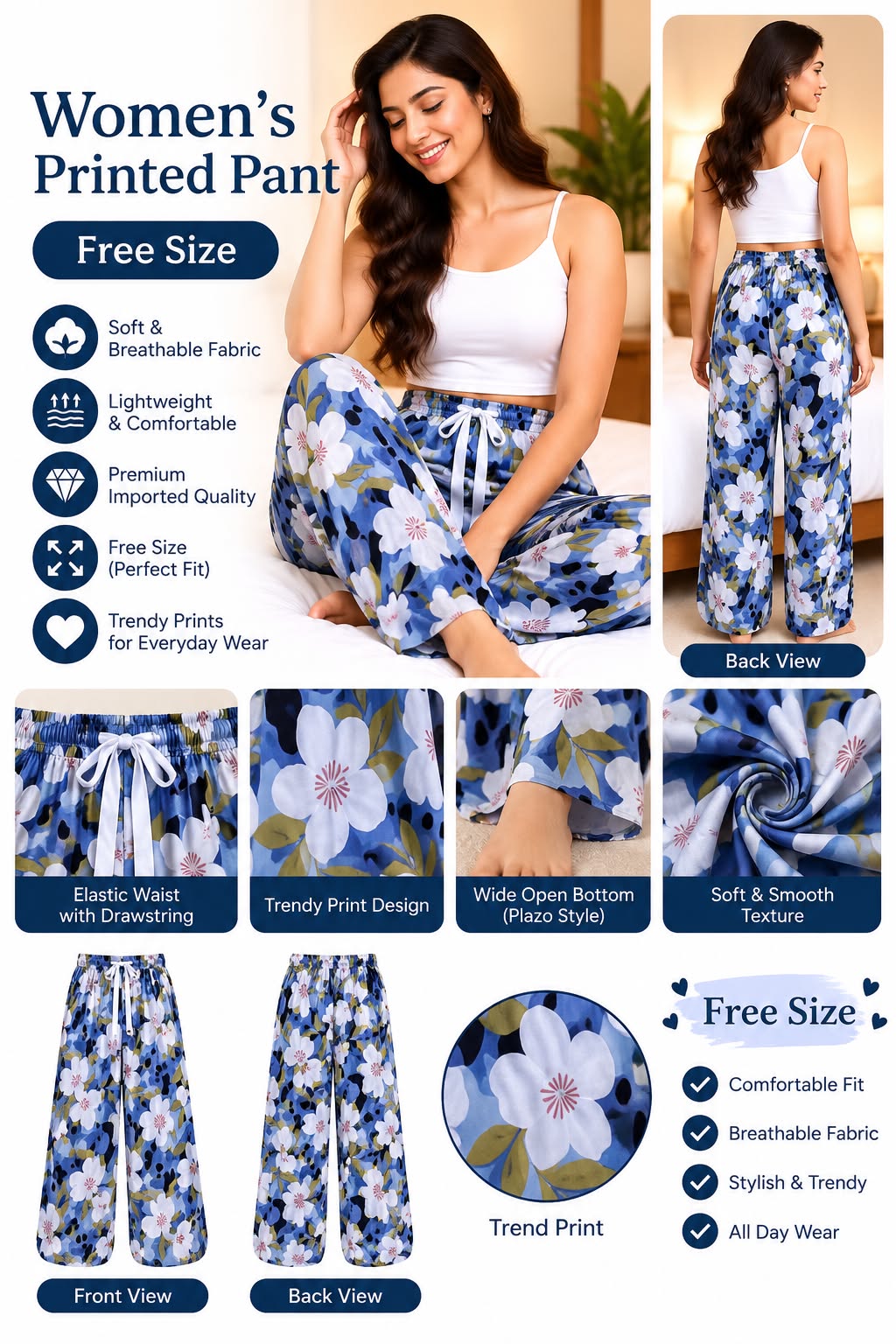 Plazo Pants 11 Women's printed palazzo pants design 11