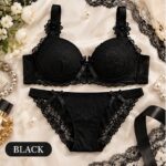 floral lace bra panty set