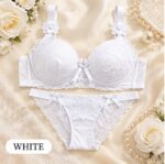 floral lace bra panty set